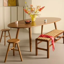 Bank Dazzo Bruin - 120x33 cm