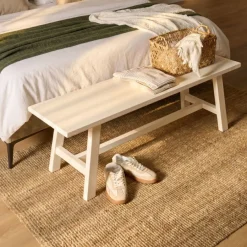 Bank Serra Wit - 120x35 cm