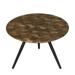 Bijzettafel Alvor Bruin  - set 2 stuks