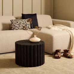 Bijzettafel Aube Zwart - Ø 48 cm