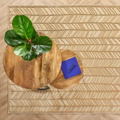 Bijzettafel Bemmel Naturel - set 2 stuks