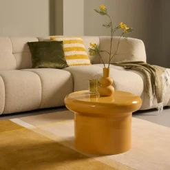 Bijzettafel Keulen Geel - Ø55 cm