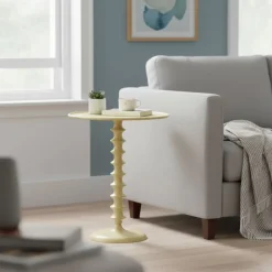 Bijzettafel Marty Geel - Ø 50 cm