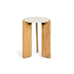 Bijzettafel Olif Naturel - Ø 44 cm