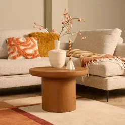 Bijzettafel Salzburg Bruin - Ø 60 cm