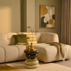 Bijzettafel Zigzag Groen - Ø 40 cm