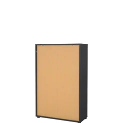 Boekenkast Bram Donkergrijs - 80x124x35 cm