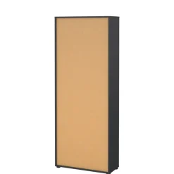 Boekenkast Bram Donkergrijs / Eiken - 80x205x35 cm