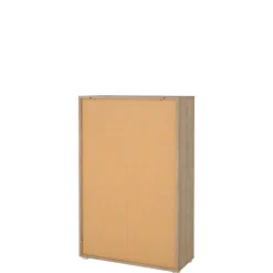 Boekenkast Bram Eiken / Wit - 80x124x35 cm