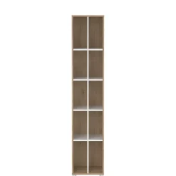 Boekenkast Bram Eiken / Wit - 41x205x35 cm