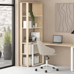 Boekenkast Bram Eiken - 80x205x35 cm