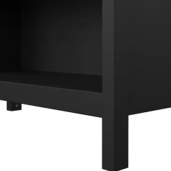 Boekenkast Dallas Zwart - 78x199x33 cm