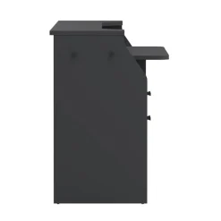 Bureau Boston Donkergrijs - 171x90x63 cm