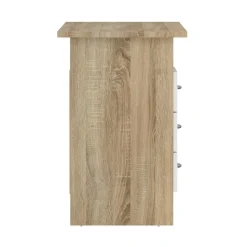 Bureau Boston Eiken / Wit - 121x73x49 cm