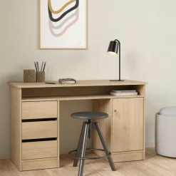 Bureau Boston Eiken - 126x76x55 cm