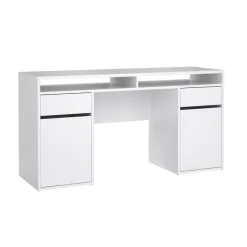 Bureau Boston Hoogglans Wit - 149x78x49 cm