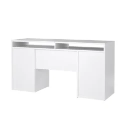 Bureau Boston Hoogglans Wit - 149x78x49 cm