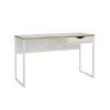 Bureau Boston Wit / Eiken - 130x77x49 cm