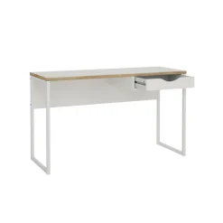 Bureau Boston Wit / Eiken - 130x77x49 cm