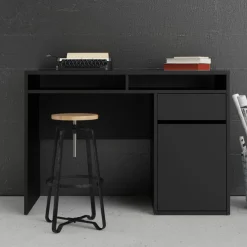 Bureau Boston Zwart - 111x78x49 cm