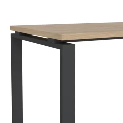 Bureau Bram Eiken / Donkergrijs - 120x76x60 cm