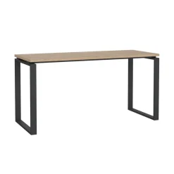 Bureau Bram Eiken / Donkergrijs - 150x76x60 cm