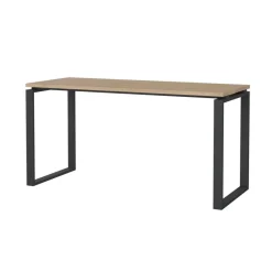 Bureau Bram Eiken / Donkergrijs - 150x76x60 cm