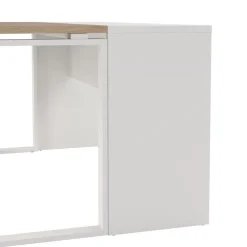 Bureau Bram Wit / Eiken - 150x76x60 / 150x76x40 cm