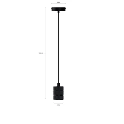 Calex Hanglamp Retro Zwart - 150 cm