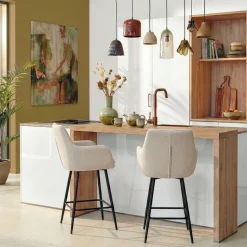 Draaibare Barkruk Genk Beige