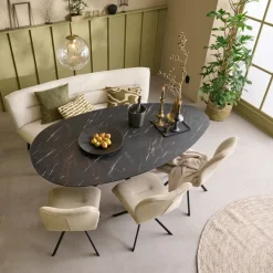 Draaibare Eetkamerstoel Bjorna Beige