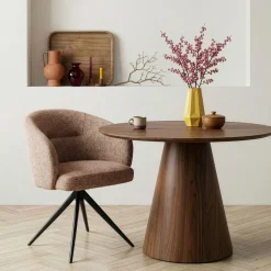 Draaibare Eetkamerstoel Connor Cognac