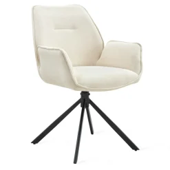 Draaibare Eetkamerstoel Ellsa Crème