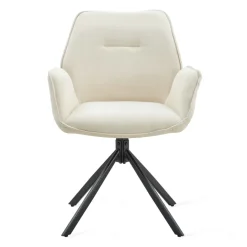 Draaibare Eetkamerstoel Ellsa Crème