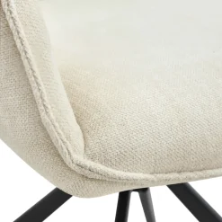 Draaibare Eetkamerstoel Ellsa Crème