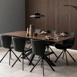 Draaibare Eetkamerstoel Isak Donkergrijs