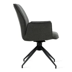 Draaibare Eetkamerstoel Jerrel Antraciet