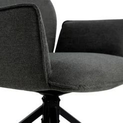 Draaibare Eetkamerstoel Jerrel Antraciet