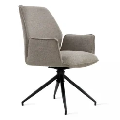 Draaibare Eetkamerstoel Jerrel Taupe