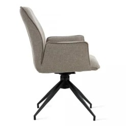 Draaibare Eetkamerstoel Jerrel Taupe