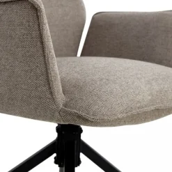 Draaibare Eetkamerstoel Jerrel Taupe