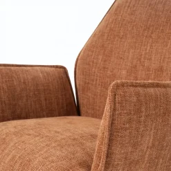 Draaibare Eetkamerstoel Jerrel Roestbruin