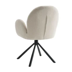 Draaibare Eetkamerstoel Moon Crème