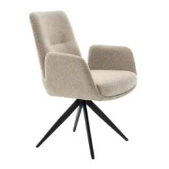 Draaibare Eetkamerstoel Molly Beige