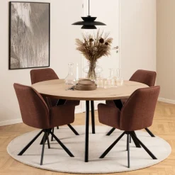 Draaibare Eetkamerstoel Roar Terracotta