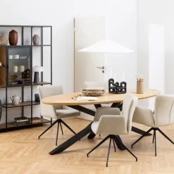 Draaibare Eetkamerstoel Sverre Beige