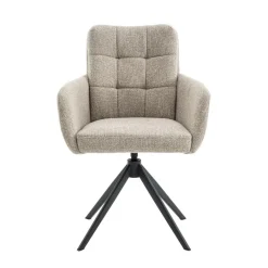 Draaibare Eetkamerstoel Swag Beige