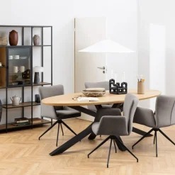 Draaibare Eetkamerstoel Sverre Taupe