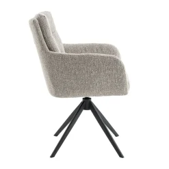 Draaibare Eetkamerstoel Swag Greige