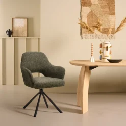 Draaibare Eetkamerstoel Spirit Olijfgroen